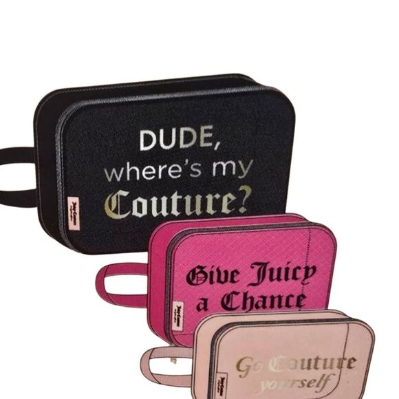 Juicy Couture "Go Couture Yourself," 3-PC Packing Cube Set - Picture 2 of 8
